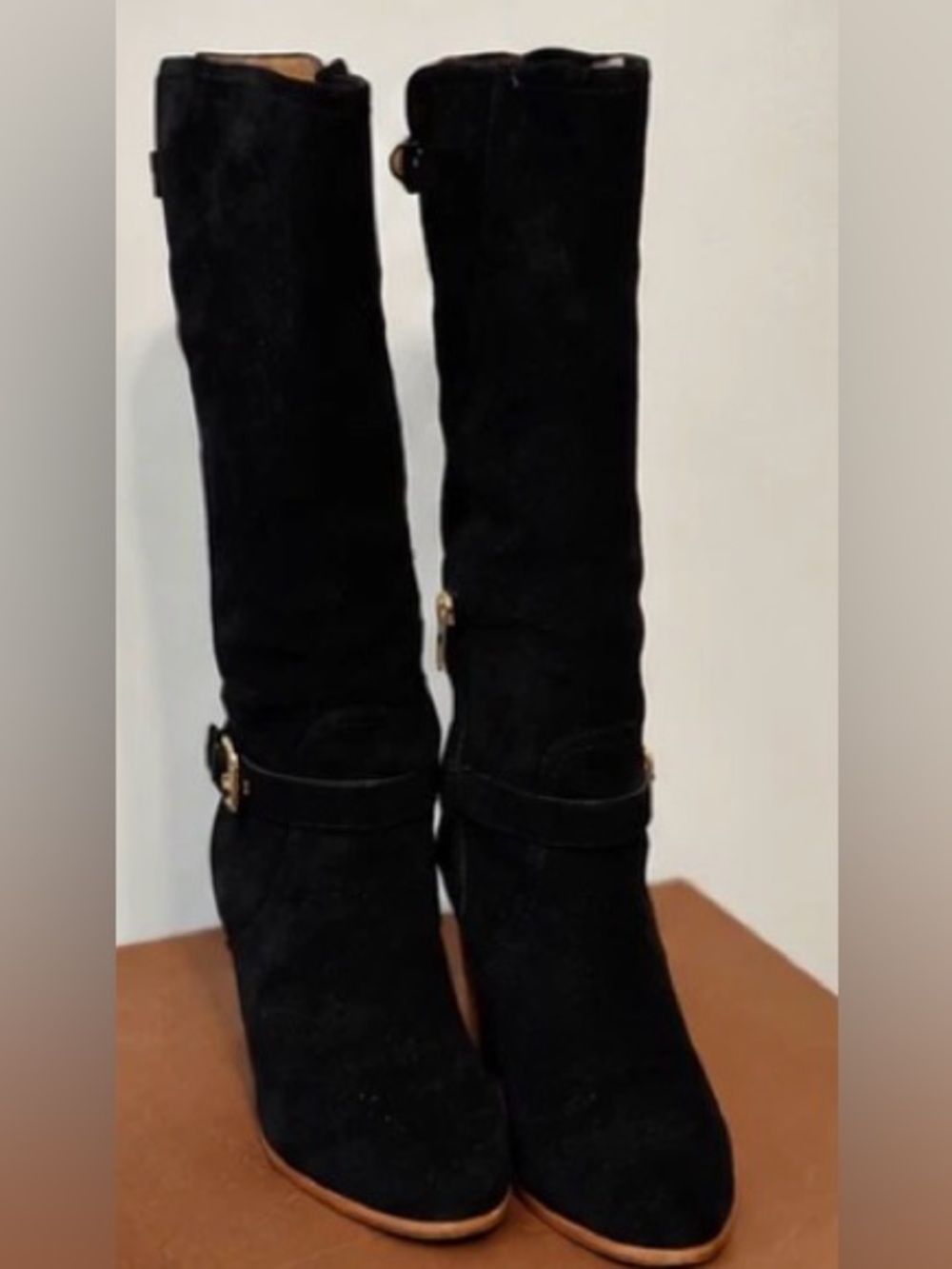 Coach Tall Boot Black Heeled Boots